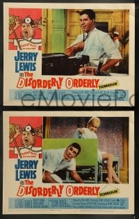 1k102 DISORDERLY ORDERLY 8 LCs 1965 cool images of wackiest hospital nurse Jerry Lewis!