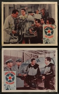 1k722 DIVE BOMBER 3 LCs R1956 Michael Curtiz directed, aviators Errol Flynn & Fred MacMurray!