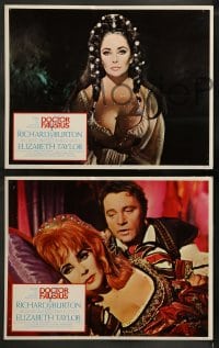 1k103 DOCTOR FAUSTUS 8 LCs 1968 great images of Elizabeth Taylor, director & star Richard Burton!