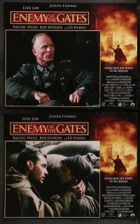 1k114 ENEMY AT THE GATES 8 LCs 2001 Jude Law, Joseph Fiennes, cool images of snipers in WWII!