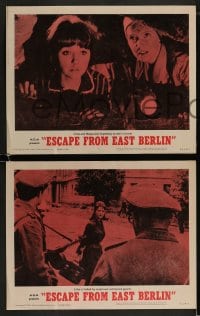 1k116 ESCAPE FROM EAST BERLIN 8 LCs 1962 Christine Kaufmann & Maria Tober escape from East Germany!