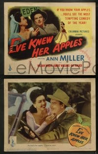 1k117 EVE KNEW HER APPLES 8 LCs 1944 Ann Miller wooed him with music, won him with romance!