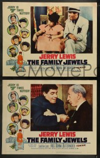 1k118 FAMILY JEWELS 8 LCs 1965 Jerry Lewis is seven times nuttier in seven roles, wacky images!