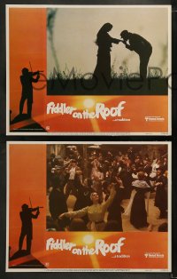 1k402 FIDDLER ON THE ROOF 7 LCs R1979 great images of Topol, Norman Jewison musical!