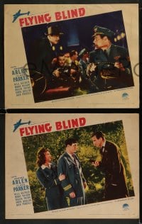 1k737 FLYING BLIND 3 LCs 1941 Richard Arlen, Jean Parker, cool aviation espionage movie!