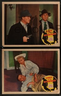 1k467 GANGS OF THE WATERFRONT 6 LCs 1945 great images of Robert Armstrong, Stephanie Bachelor!