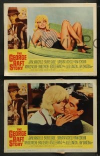 1k137 GEORGE RAFT STORY 8 LCs 1961 Danton, Barrie Chase, his Hollywood made the headlines!