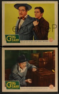1k741 GIRL IN THE CASE 3 LCs 1944 Edmund Lowe, Janis Carter, a clear case of murder & mirth!