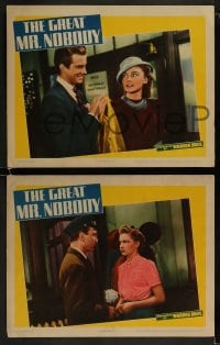 1k619 GREAT MR. NOBODY 4 LCs 1941 great images of Eddie Albert & Joan Leslie!