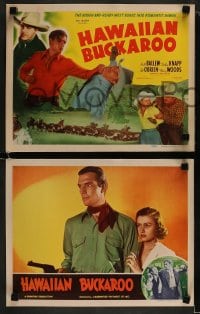 1k155 HAWAIIAN BUCKAROO 8 LCs R1940s great western images of cowboy Smith Ballew, Evelyn Knapp!