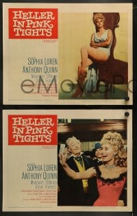 1k158 HELLER IN PINK TIGHTS 8 LCs 1960 sexy blonde Sophia Loren, Anthony Quinn, western!