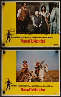 1k209 MAN OF LA MANCHA 8 LCs 1972 Peter O'Toole, Sophia Loren, story of Don Quixote!