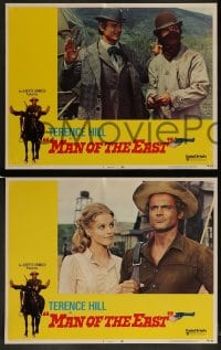 1k211 MAN OF THE EAST 8 LCs 1974 wacky cowboy Terence Hill, Enzo Barboni spaghetti western!