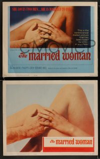 1k214 MARRIED WOMAN 8 LCs 1965 directed by Jean-Luc Godard, sexy Macha Meril!