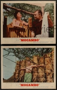 1k759 MOGAMBO 3 LCs 1953 Clark Gable, Grace Kelly & Ava Gardner in Africa!