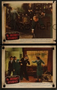 1k638 MR. DISTRICT ATTORNEY 4 LCs 1946 Dennis O'Keefe, Adolphe Menjou, Marguerite Chapman!