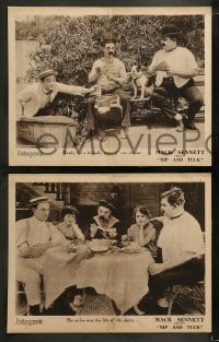 1k554 NIP & TUCK 5 LCs 1923 Billy Bevan and Harry Gribbon in wacky comic scenes, Mack Sennett!
