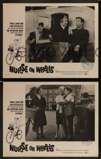 1k641 NURSE ON WHEELS 4 LCs 1963 the infectious humour of 'Carry On Nurse', Juliet Mills!