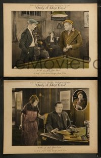 1k559 ONLY A SHOP GIRL 5 LCs 1922 Estelle Taylor, Mae Busch, Wallace Beery, one with pool table!
