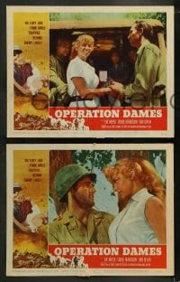 1k256 OPERATION DAMES 8 LCs 1959 AIP, sexy Eve Meyer, Russ' wife, girls trapped behind enemy lines!