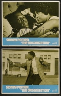 1k258 ORGANIZATION 8 LCs 1971 Sidney Poitier in action as Mr. Tibbs, an honest cop with guts!