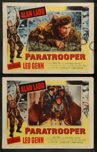1k264 PARATROOPER 8 LCs 1953 Alan Ladd is an English Red Beret in WWII!