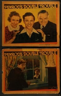 1k563 PENROD'S DOUBLE TROUBLE 5 LCs 1938 identical twins Billy & Bobby Mauch as identical strangers!