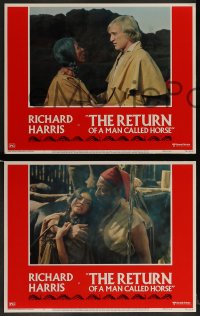 1k287 RETURN OF A MAN CALLED HORSE 8 LCs 1976 Richard Harris as Native American Indian!