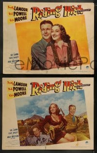 1k289 RIDING HIGH 8 LCs 1943 great portraits of sexy Dorothy Lamour w/Dick Powell, Moore!