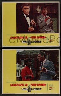1k293 SALT & PEPPER 8 LCs 1968 Sammy Davis Jr., Peter Lawford, directed by Richard Donner!