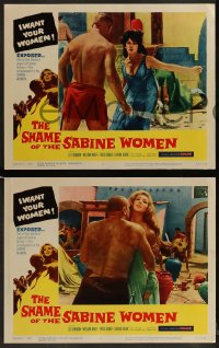 1k304 SHAME OF THE SABINE WOMEN 8 LCs 1962 El rapto de las sabinas, blackest pages of human history