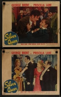 1k770 SILVER QUEEN 3 LCs 1942 George Brent & Bruce Cabot, Priscilla Lane!