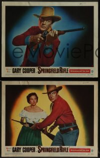 1k319 SPRINGFIELD RIFLE 8 LCs 1952 cool western cowboy Gary Cooper & pretty Phyllis Thaxter!
