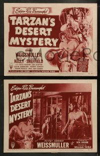 1k334 TARZAN'S DESERT MYSTERY 8 LCs R1949 Johnny Weissmuller, Johnny Sheffield & Cheetah!