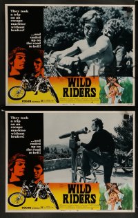 1k371 WILD RIDERS 8 LCs 1971 Alex Rocco & another biker end up on the road to Hell!