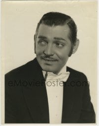 1m537 CLARK GABLE 10x12.75 still 1937 close portrait in tuxedo by Clarence Sinclair Bull for Parnell