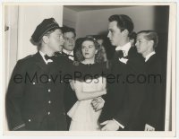 1m574 HUMAN COMEDY deluxe 10.25x13 still 1943 Mickey Rooney & Holt fight over Rita Quigley!