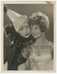 1m595 MARCELINE DAY deluxe 10x13 still 1928 with sister Alice Day in full clown makeup & costume!