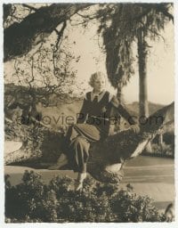 1m598 MARION DAVIES deluxe 10.5x13.5 still 1920s outdoors sitting on tree branch by James Manatt!