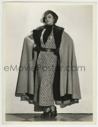 1m612 MYRNA LOY deluxe 10x13 still 1934 in wool lined cape w/beaver collar by Clarence Sinclair Bull