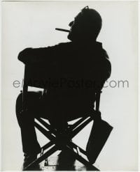1m624 NIGHT WALKER candid 11.25x14 still 1965 silhouette of director William Castle in his chair!