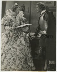 1m657 SEA HAWK deluxe 10.5x13.25 still 1940 Errol Flynn with Flora Robson as Queen Elizabeth I!