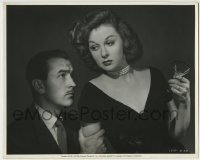 1m661 SMASH-UP deluxe 11.25x14 still 1946 c/u of Susan Hayward holding empty glass by Lee Bowman!