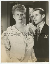 1m683 TWO SMART PEOPLE deluxe 10x13 still 1946 c/u of Elisha Cook Jr. staring at Lucille Ball!