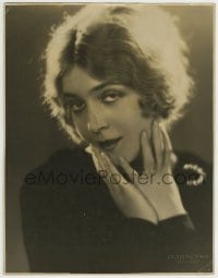 1m685 VILMA BANKY deluxe 10.75x13.75 still 1920s close up with hands on face by Melbourne Spurr!