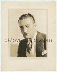 1m687 WARREN WILLIAM deluxe 11.25x14 still 1930s head & shoulders portrait in suit & tie by Ferenc!