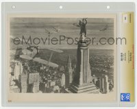 1m090 KING KONG slabbed 8x10 still 1933 classic image of giant ape on Empire State Building!