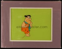 1m059 PEBBLES CEREAL matted animation cel 1980s cartoon image of Fred Flintstone looking worried!