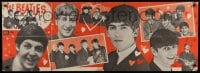 1m062 BEATLES 19x53 magazine poster 1964 Harrison, McCartney, Starr & Lennon, sent to stores!
