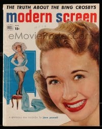 1m420 MODERN SCREEN magazine August 1950 a glamorous new wardrobe for Jane Powell!